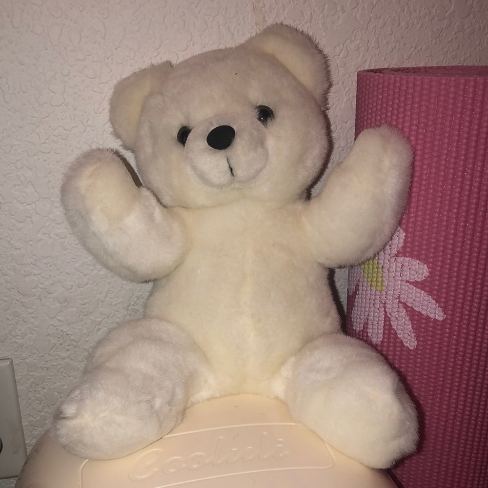 Coach White Stuffed Animal Plush